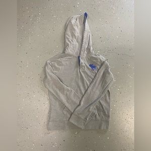 abercrombie kids Gray Muscle Hooded Shirt Boys Size Medium